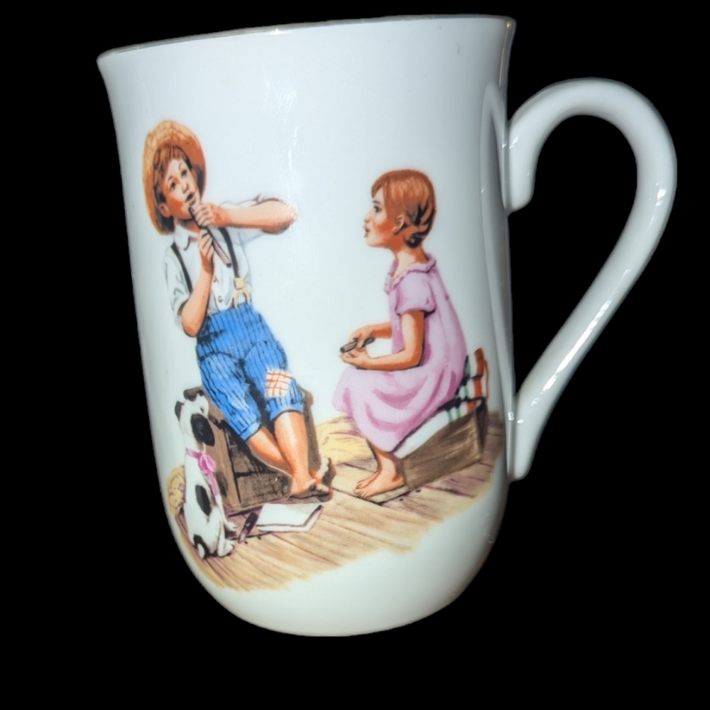 2 Norman Rockwell Collectable Ceramic Mugs "Music Maker" "Dollhouse for Sis" - Picture 5 of 7